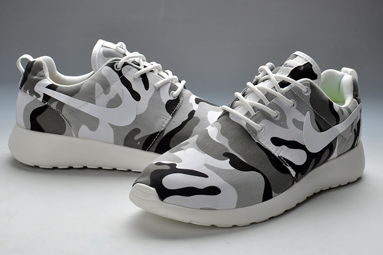 New Nike Roshe Run Camouflage Men Running Shoes - Click Image to Close