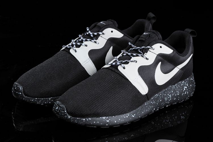 Nike Roshe Run HYP QS 3M Black White Shoes - Click Image to Close