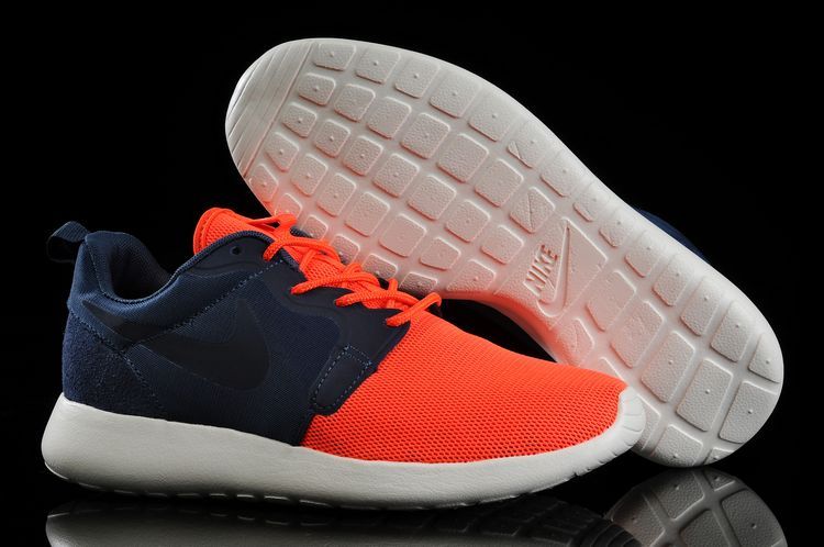 Nike Roshe Run Hyperfuse 3M Orange Blue White Running Shoes