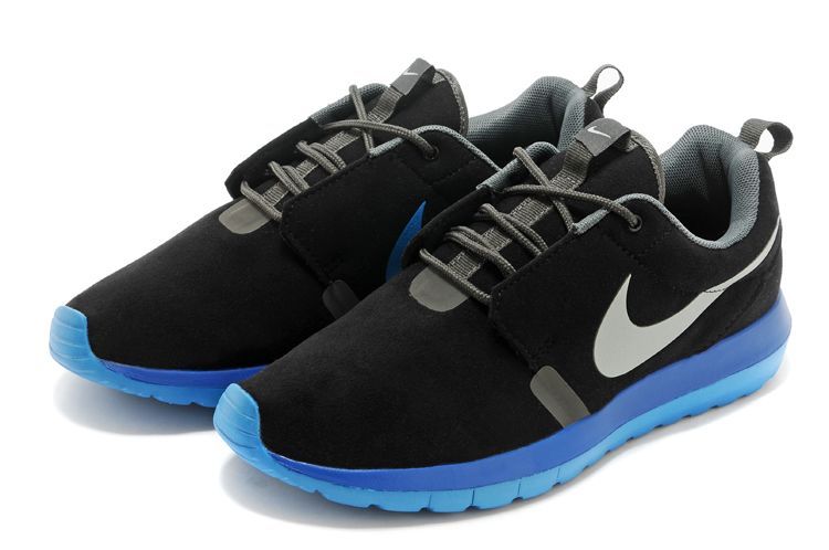 Nike Roshe Run NM 3M Midnight Black Blue Grey Swoosh Shoes