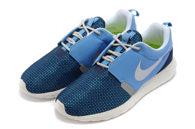 Nike Roshe Run NM BR 3M Baby Blue White Shoes - Click Image to Close