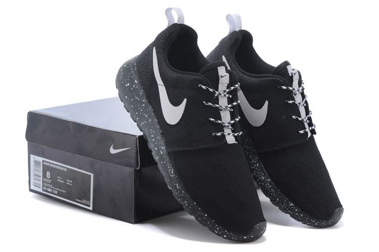 Nike Roshe Run Oreo All Black Shoes