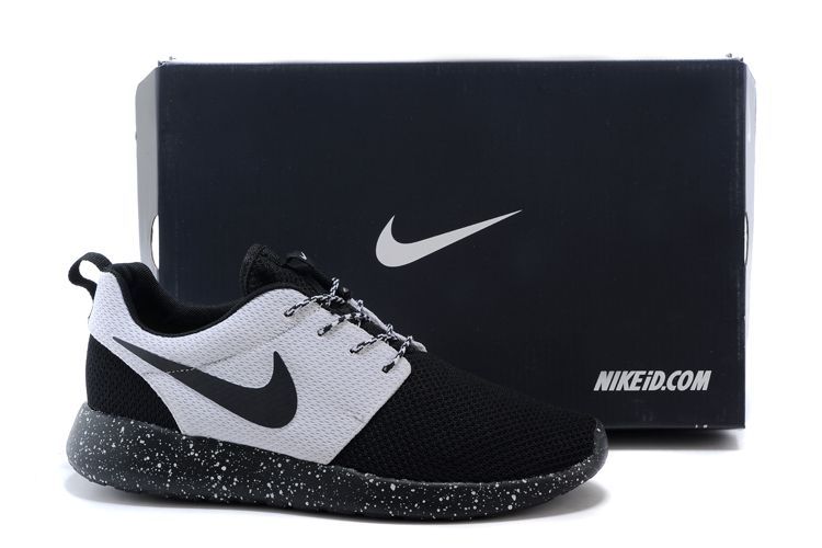 Nike Roshe Run Oreo Black Grey Shoes