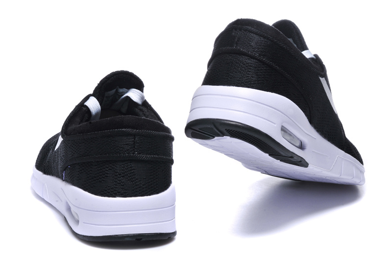 Women Nike SB Stefan Janoski Max Black White Shoes - Click Image to Close