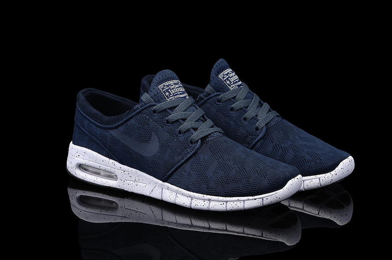 Nike SB Stefan Janoski Max Light Dark Blue White Men Shoes