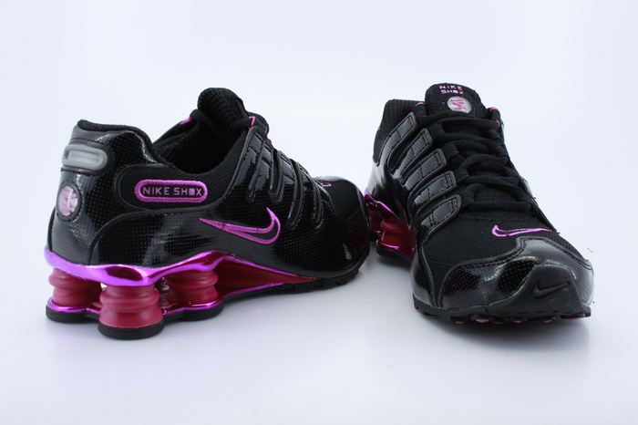 Nike Shox NZ Black Red For Women - Click Image to Close
