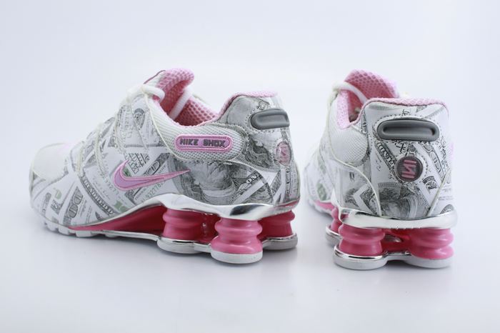 Women Nike Shox NZ White Grey Pink Shoes