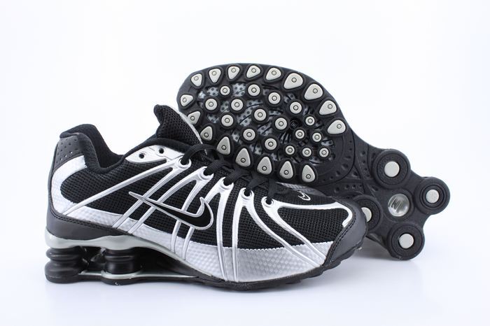 Women Nike Shox OZ Black Silver Shoes - Click Image to Close