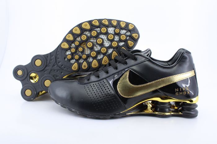 Nike Shox OZ D Shoes Black Gold Swoosh