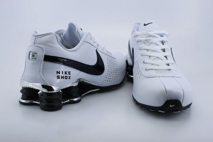 Nike Shox OZ D Shoes White Black Swoosh - Click Image to Close