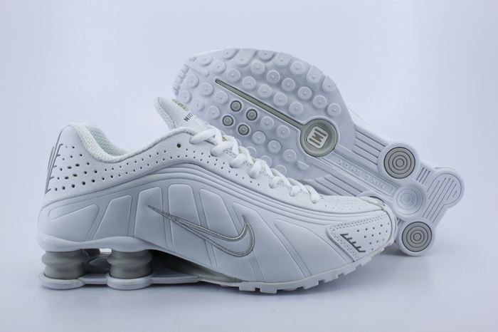 Nike Shox R4 Shoes White Grey