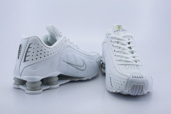 Nike Shox R4 Shoes White Grey
