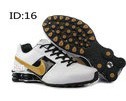 Stylish Shox R4D White Black Gold Men Shoes