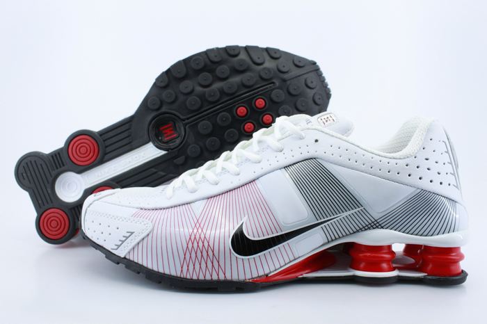 Nike Shox R4H White Red Grey Shoes