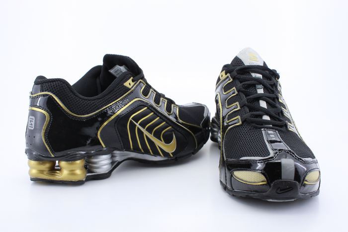 Nike Shox R5 Shoes Black Gold