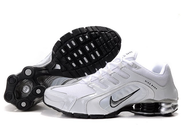 Nike Shox R5 Shoes White Black Swoosh