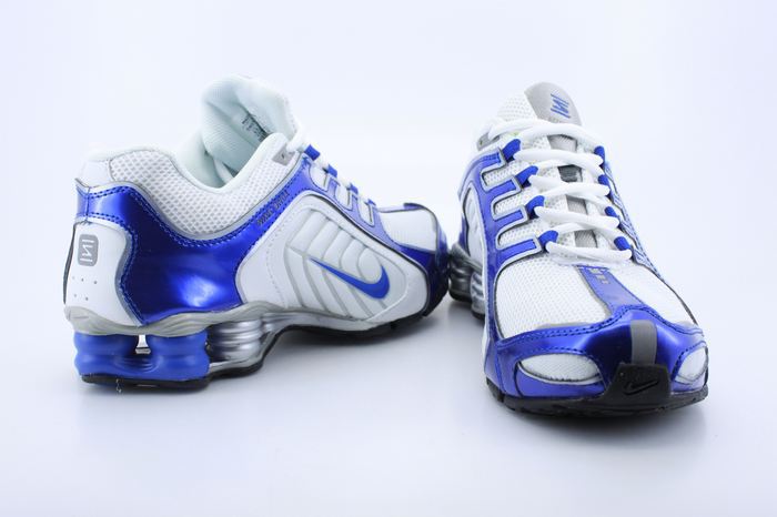 Nike Shox R5 Shoes White Blue Swoosh