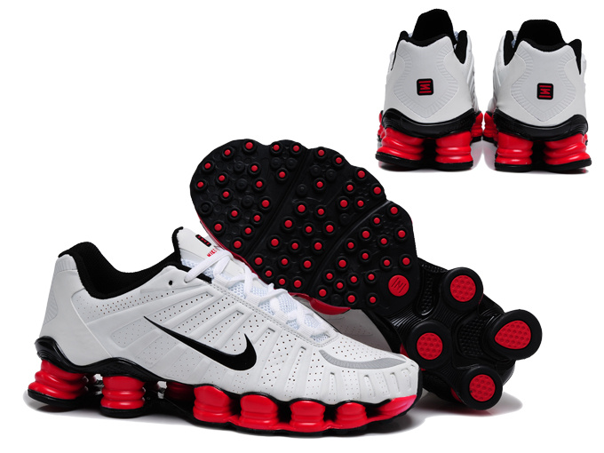 Nike Shox TL3 Shoes White Black Red