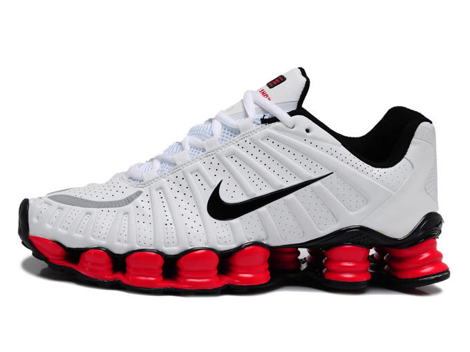 Nike Shox TL3 Shoes White Black Red - Click Image to Close