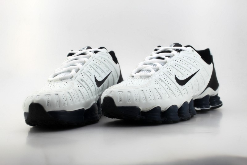 Nike Shox TLX Shoes White Grey Black Swoosh