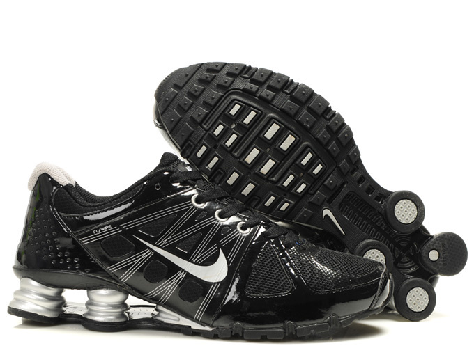 Nike Shox Turbo 2 Shoes Black White Swoosh - Click Image to Close