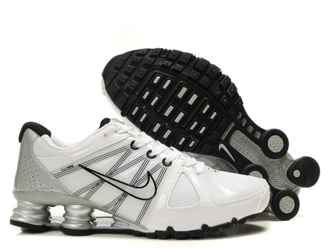 Nike Shox Turbo 2 Shoes White Grey Black