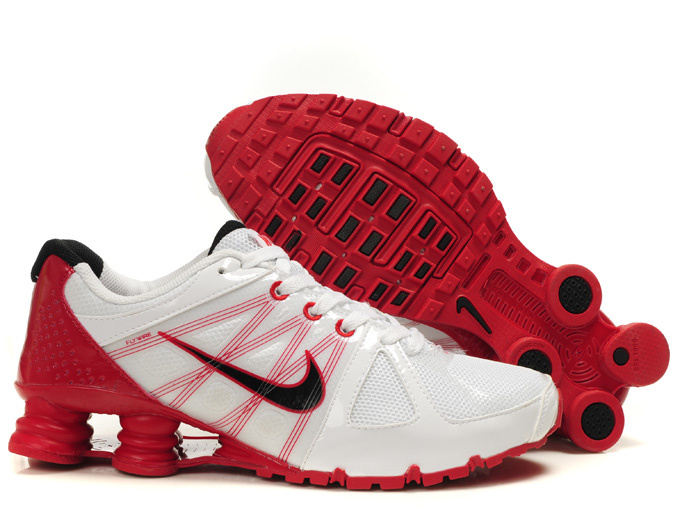 Nike Shox Turbo 2 Shoes White Red Black Swoosh