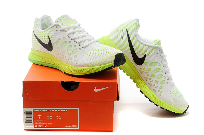 Nike Zoom Pegasus 31 White Fluorscent Running Shoes For Women
