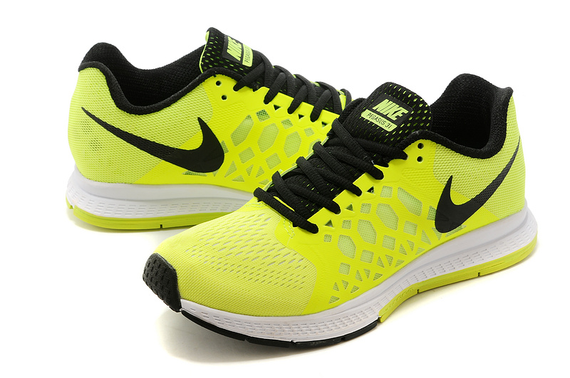 Nike Zoom Pegasus 31 Yellow Black Running Shoes For Women