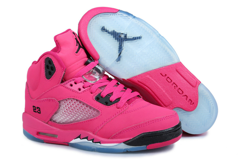 Women Air Jordan 5 Vivid Pink Black
