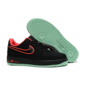 Women Nike Air Force 1 Low Black Red Shoes