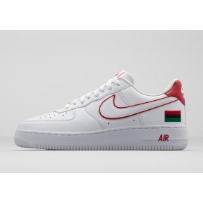 Women Nike Air Force 1 Low White Red Shoes