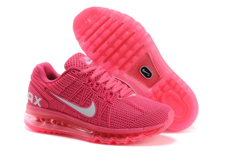 Women Nike Air Max 2013 All Pink Shoes - Click Image to Close