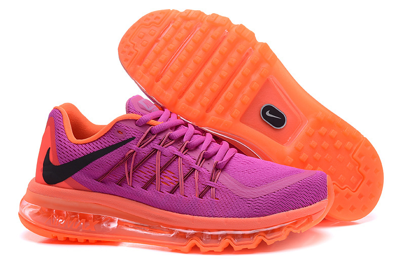 Women Nike Air Max 2015 Purple Orange Running Shoes