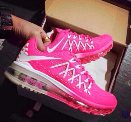 Women Nike Air Max 2015 Red White Shoes