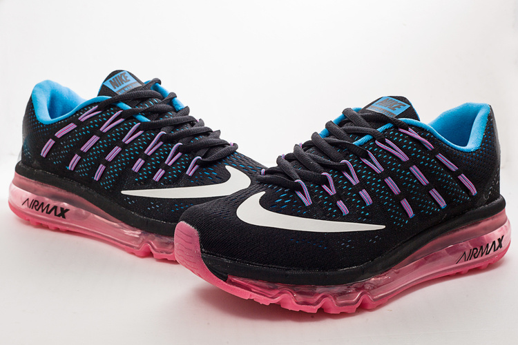Women Nike Air Max 2016 Black Pink Shoes