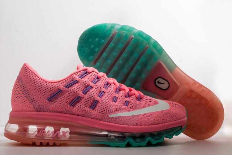 Women Nike Air Max 2016 Pink Green Shoes