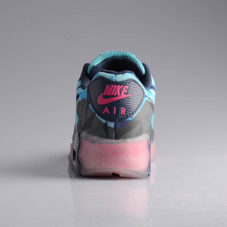 Women Nike Air Max 90 Jelly Black Blue Red Shoes - Click Image to Close
