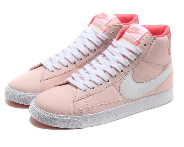 Women Nike Blazer High Light Pink White Shoes
