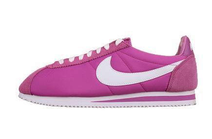 Women Nike Classic Cortez Nylon Purple White Shoes
