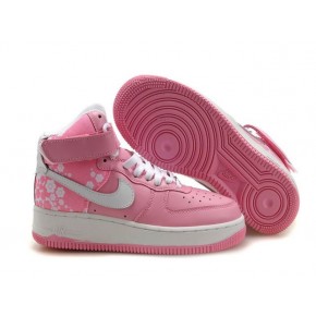 Women Nike Dunk High Pink White Shoes