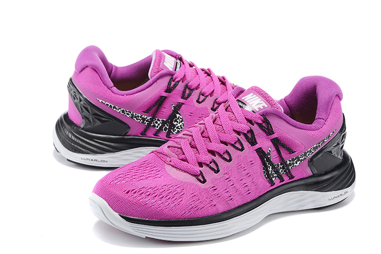 Women Nike Lunareclipes Pink Black White Running Shoes