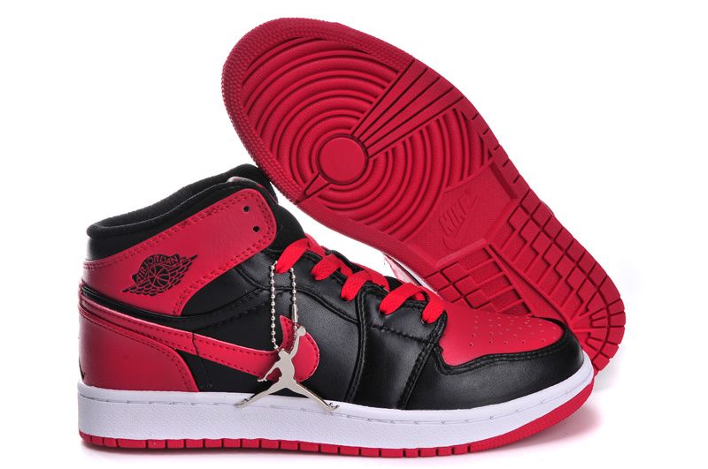 Womens Air Jordan 1 Black Red