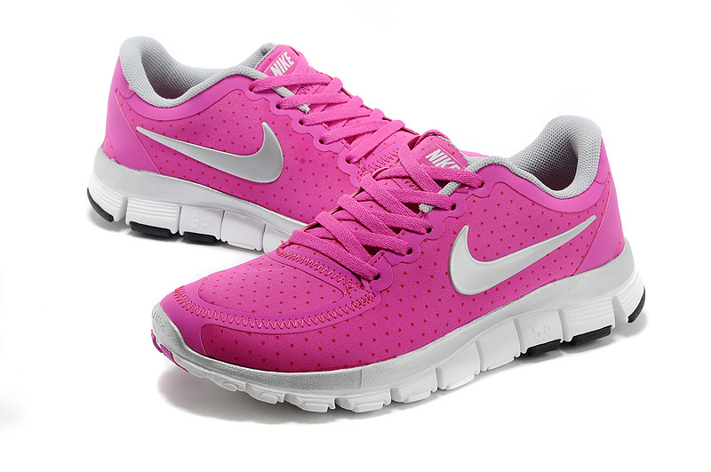Womens Nike Free Run 5.0 V4 Pink White Shoes