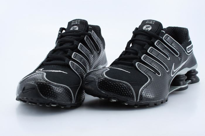 Women Nike Shox NZ All Black Shoes - Click Image to Close