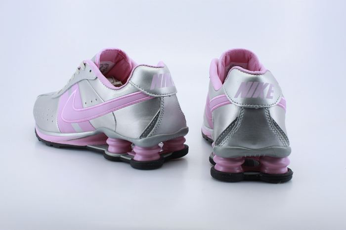Women Shox Silver Pink Shoes - Click Image to Close