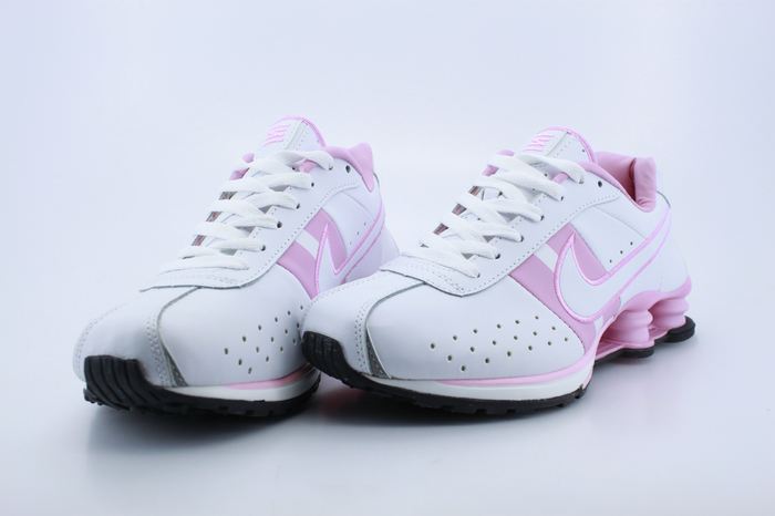 Women Shox White Pink Shoes - Click Image to Close